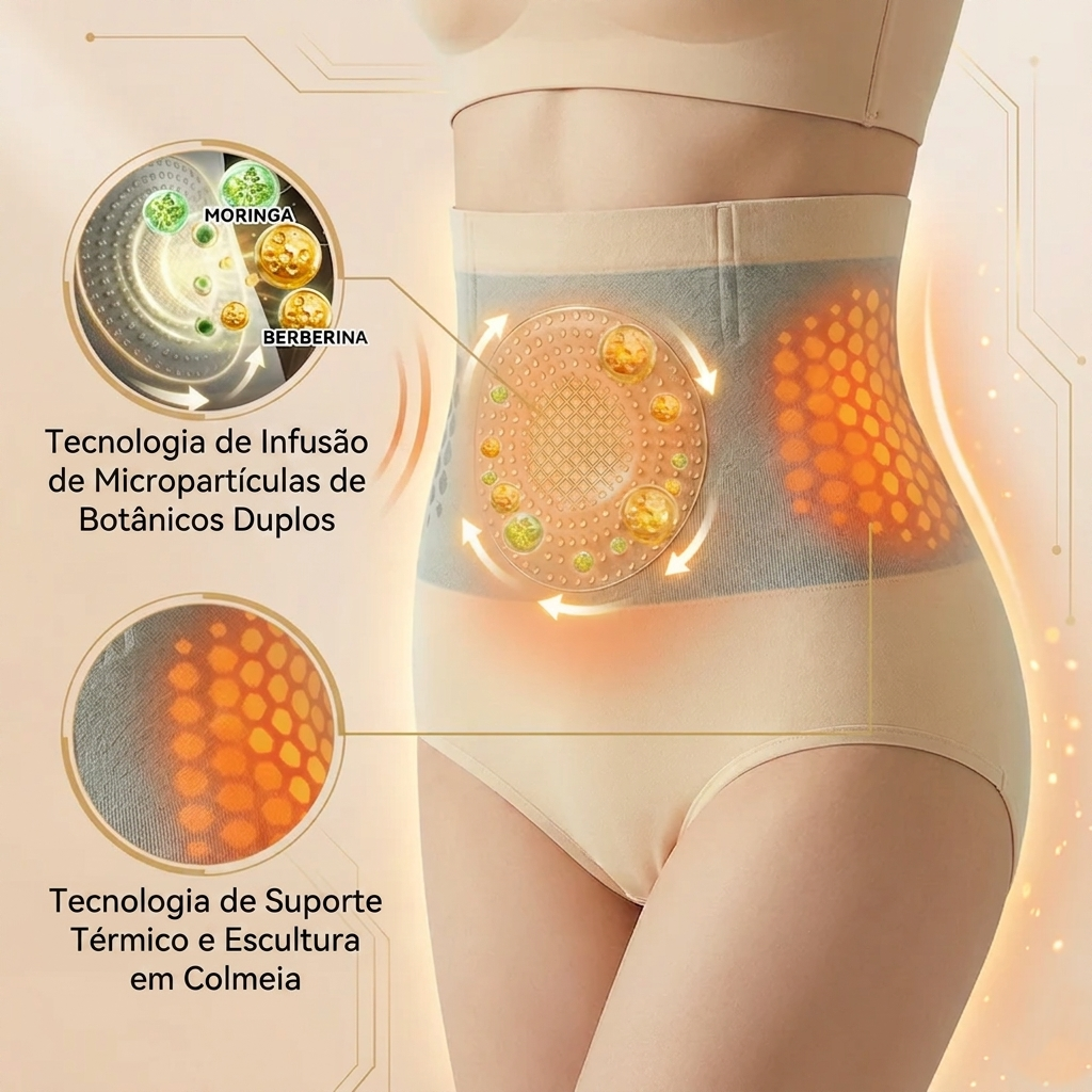 Cinta Modeladora Cintura Alta - Slim Belly