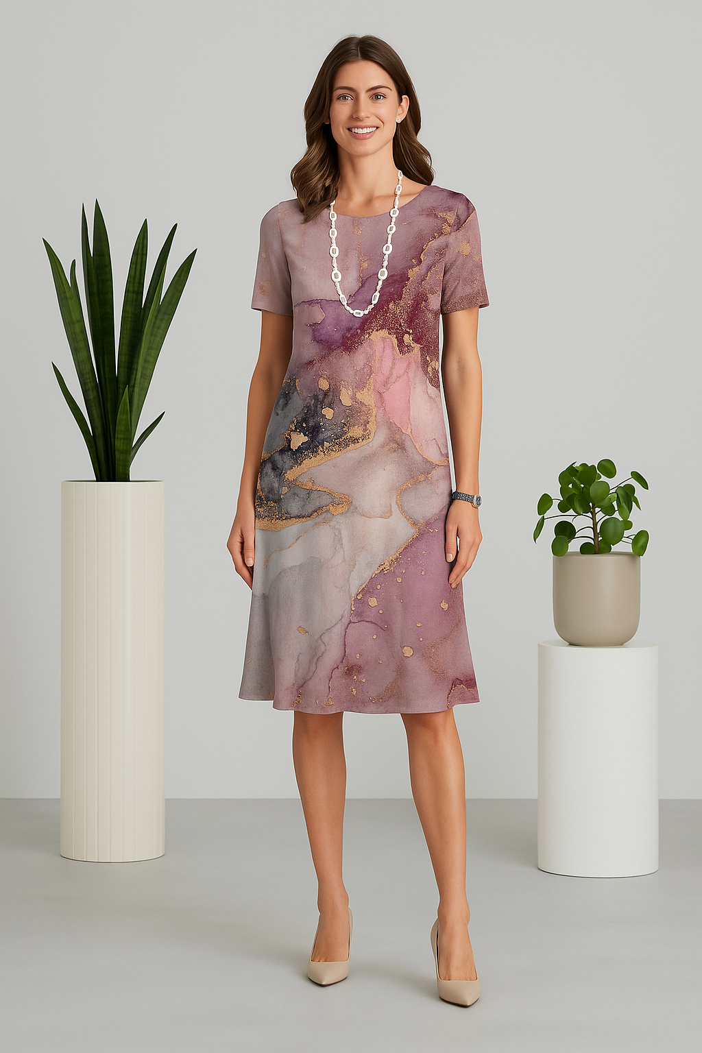 Vestido Estampado Esmeralda