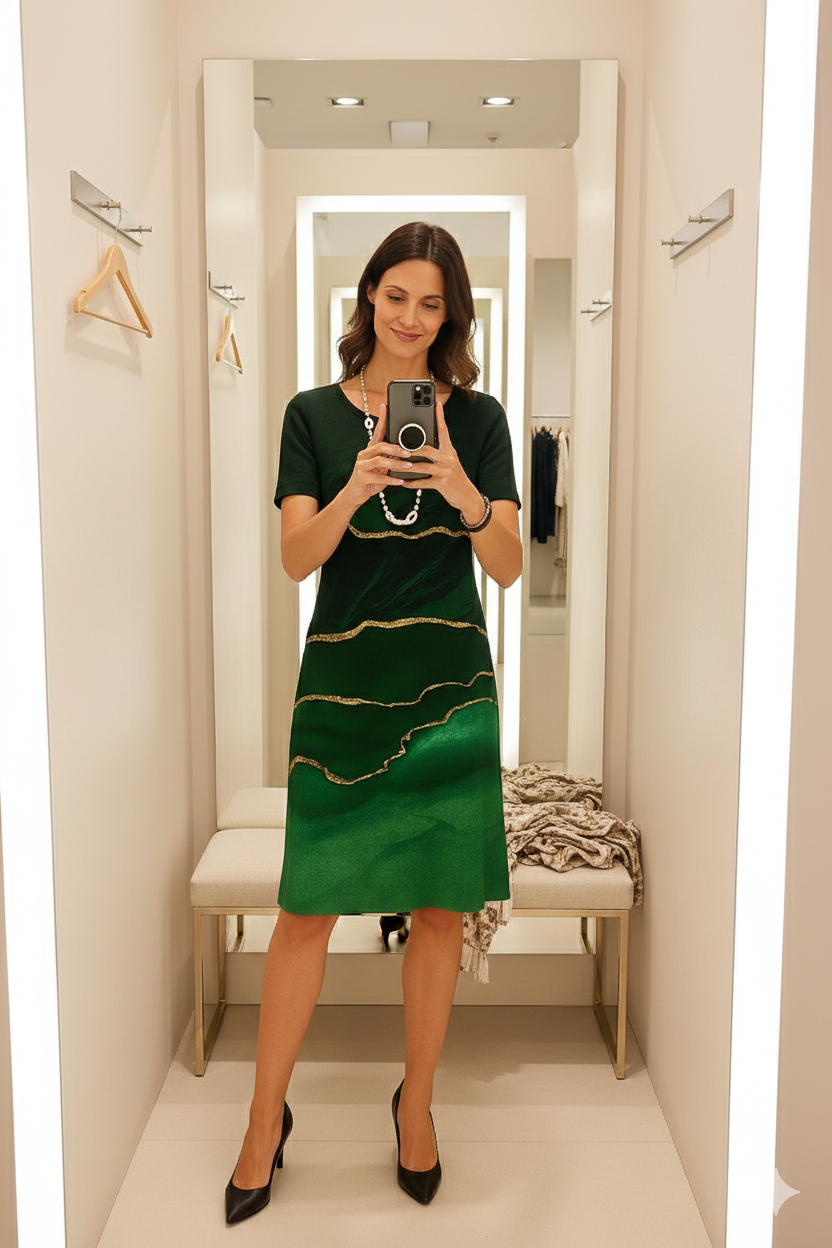 Vestido Estampado Esmeralda
