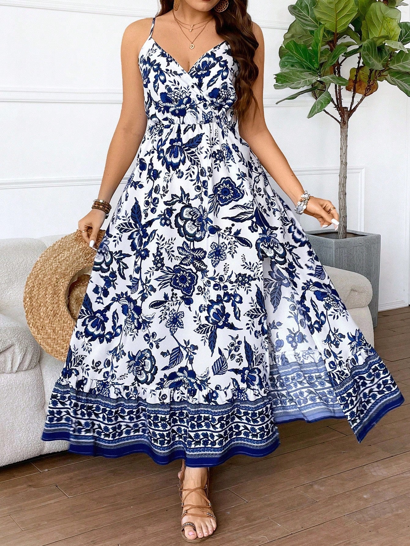 Vestido Longo Estampado Gabi