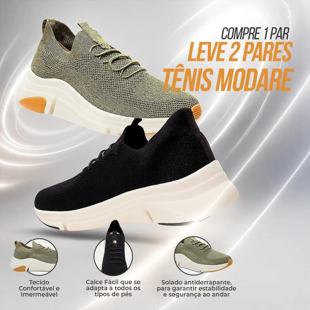 Kit 2 Tênis Ortopédicos Femininos Modare