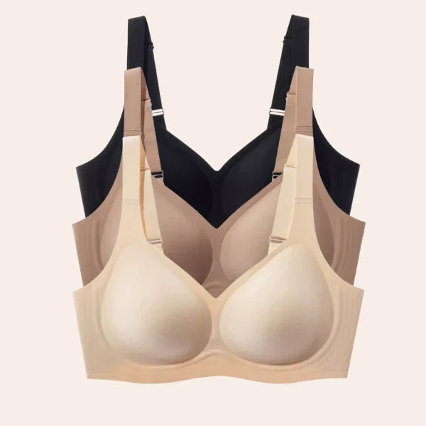 Kit 3 Sutiãs Luna Comfort™ - Sutiã com Efeito Invisível e Zero Marcas